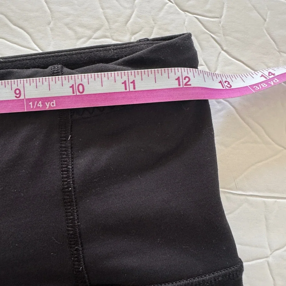 Lululemon Leggings Women's 4 Black Toasty Tech‎ Pocket Crop Activewear